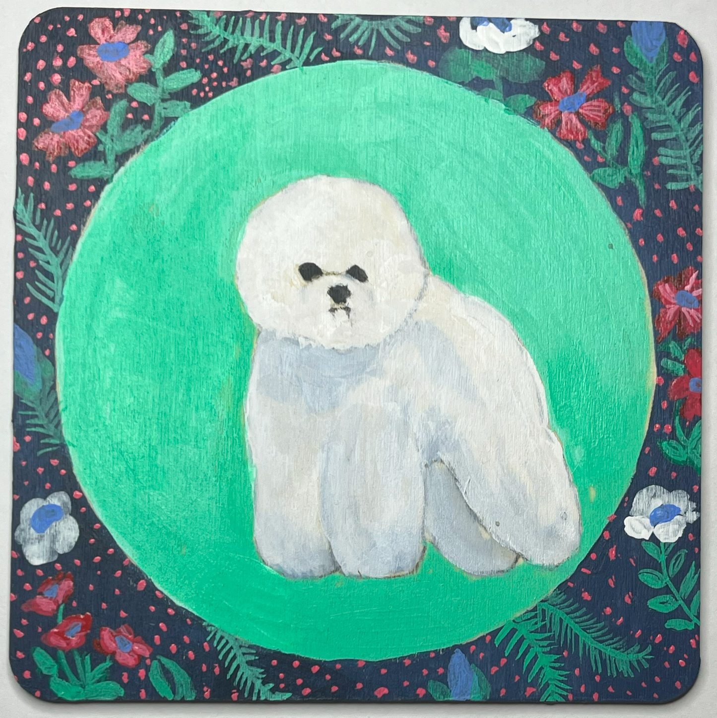 Bichon Frise Wood Panel