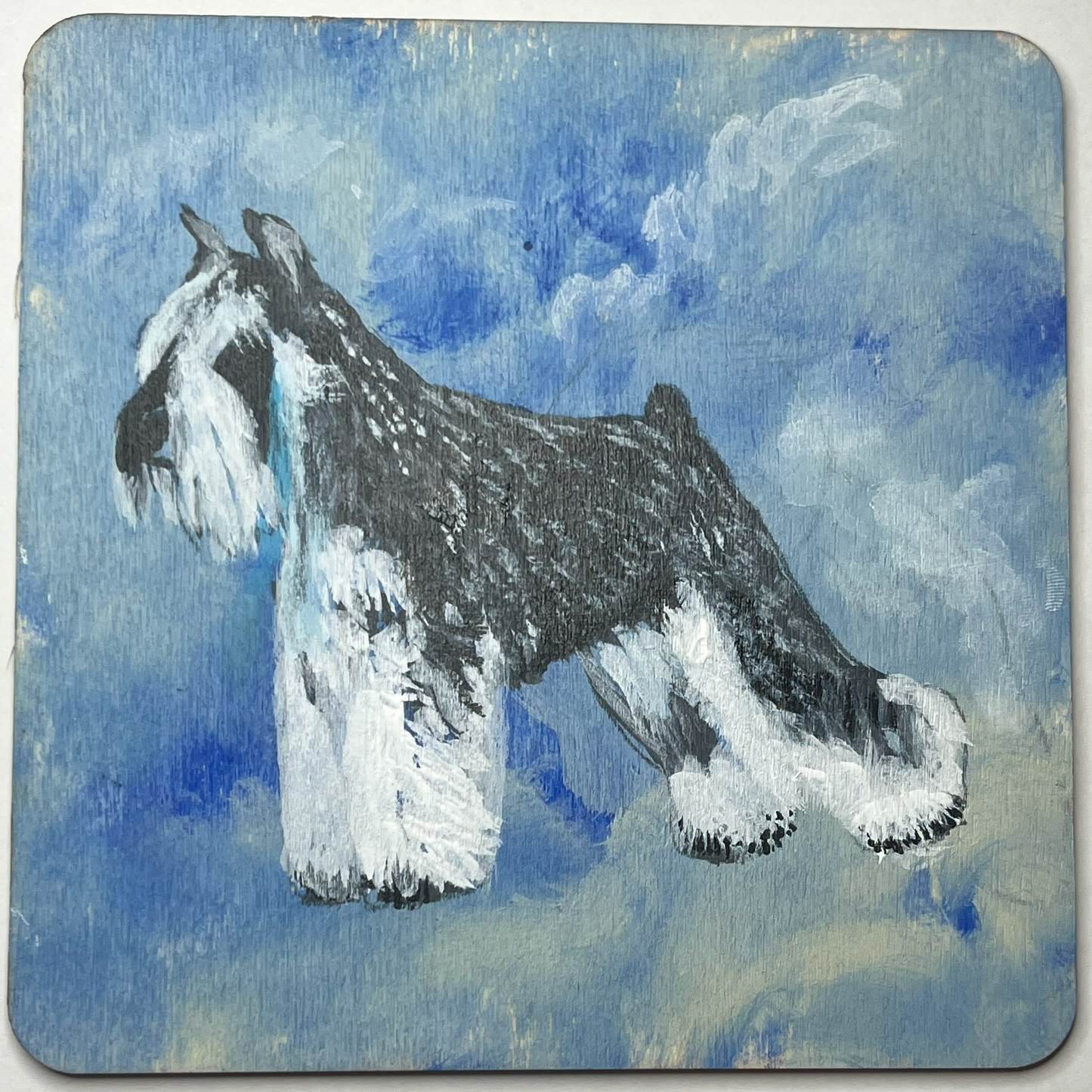 Miniature Schnauzer Wood Panel